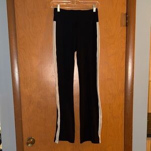 Lou & Grey Black Pants with Cream Fairisle Stripes